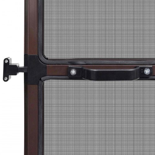 Svingbart insektnet brun og sort 120 x 240 cm
