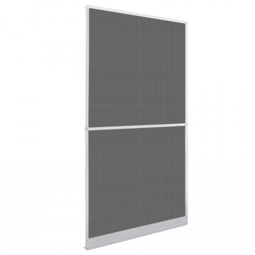 Svingbart insektnet til dør - hvid/sort 120 × 240 cm