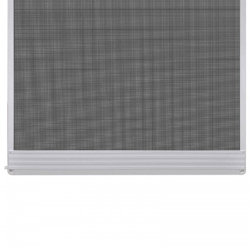 Svingbart insektnet til dør - hvid/sort 120 × 240 cm