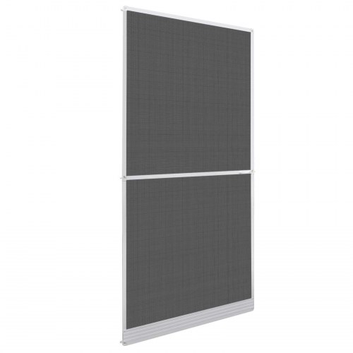 Svingbart insektnet til dør - hvid/sort 100 × 215 cm