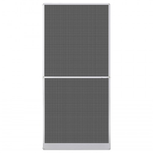 Svingbart insektnet til dør - hvid/sort 100 × 215 cm
