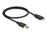 DeLOCK USB-C til USB-C kabel 50 cm - USB 3.2 Gen 1, sort billede