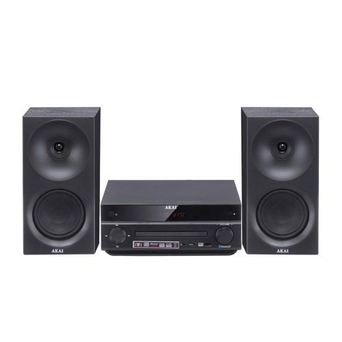 AKAI AM-301B mikrosystem 40 W med CD, MP3, Bluetooth, USB og FM – sort