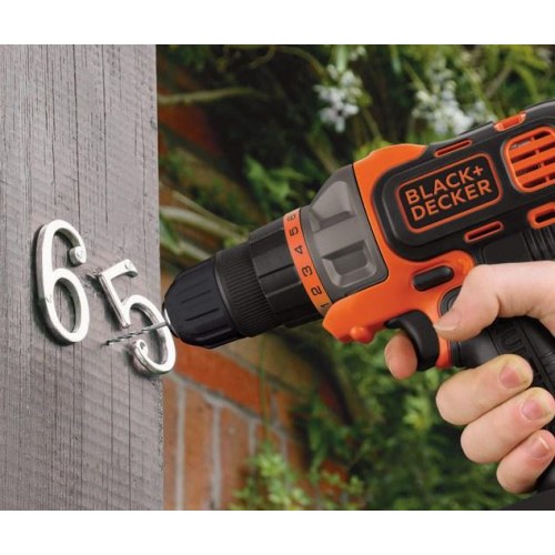 Black+Decker MT218KB 18V skruemaskine/bor - 800 o/min, med kuffert