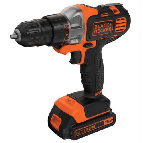 Black+Decker MT218KB 18V skruemaskine/bor - 800 o/min, med kuffert