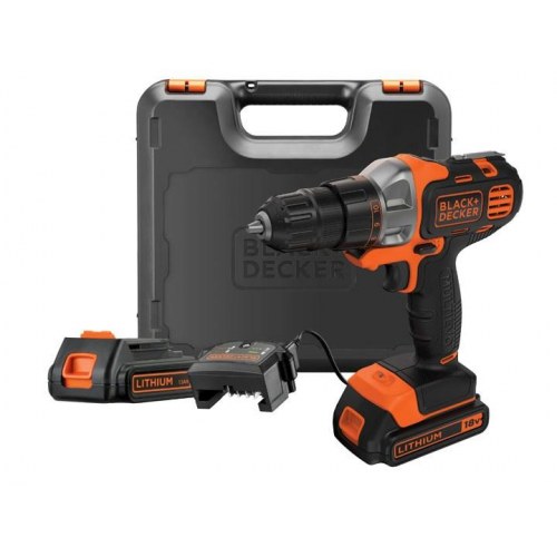 Black+Decker MT218KB 18V skruemaskine/bor - 800 o/min, med kuffert