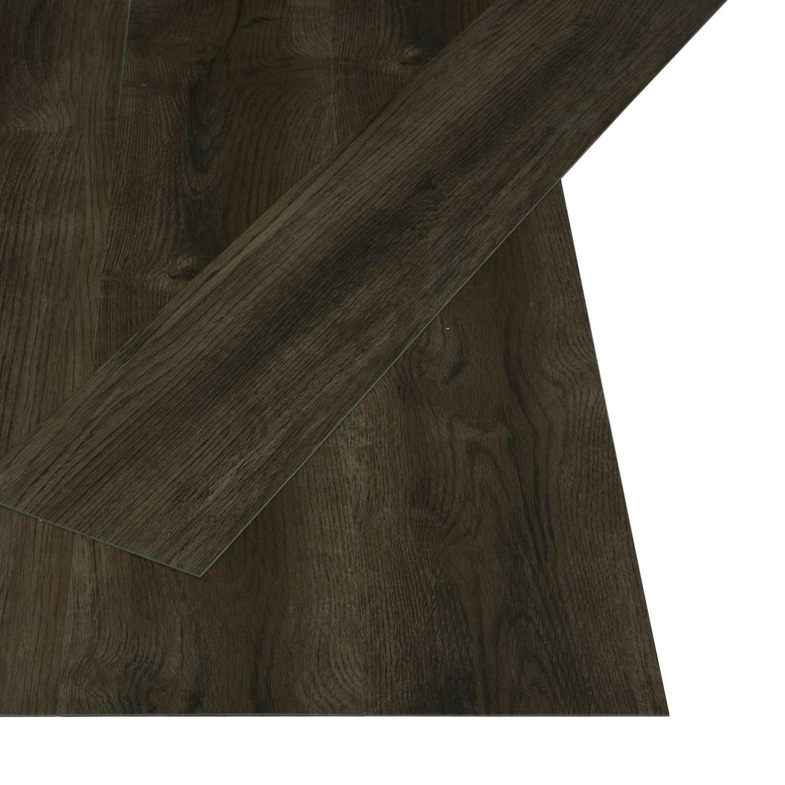 Selvklæbende Gulvplank Natur 32 stk Mørk Brun 4,46 m² PVC