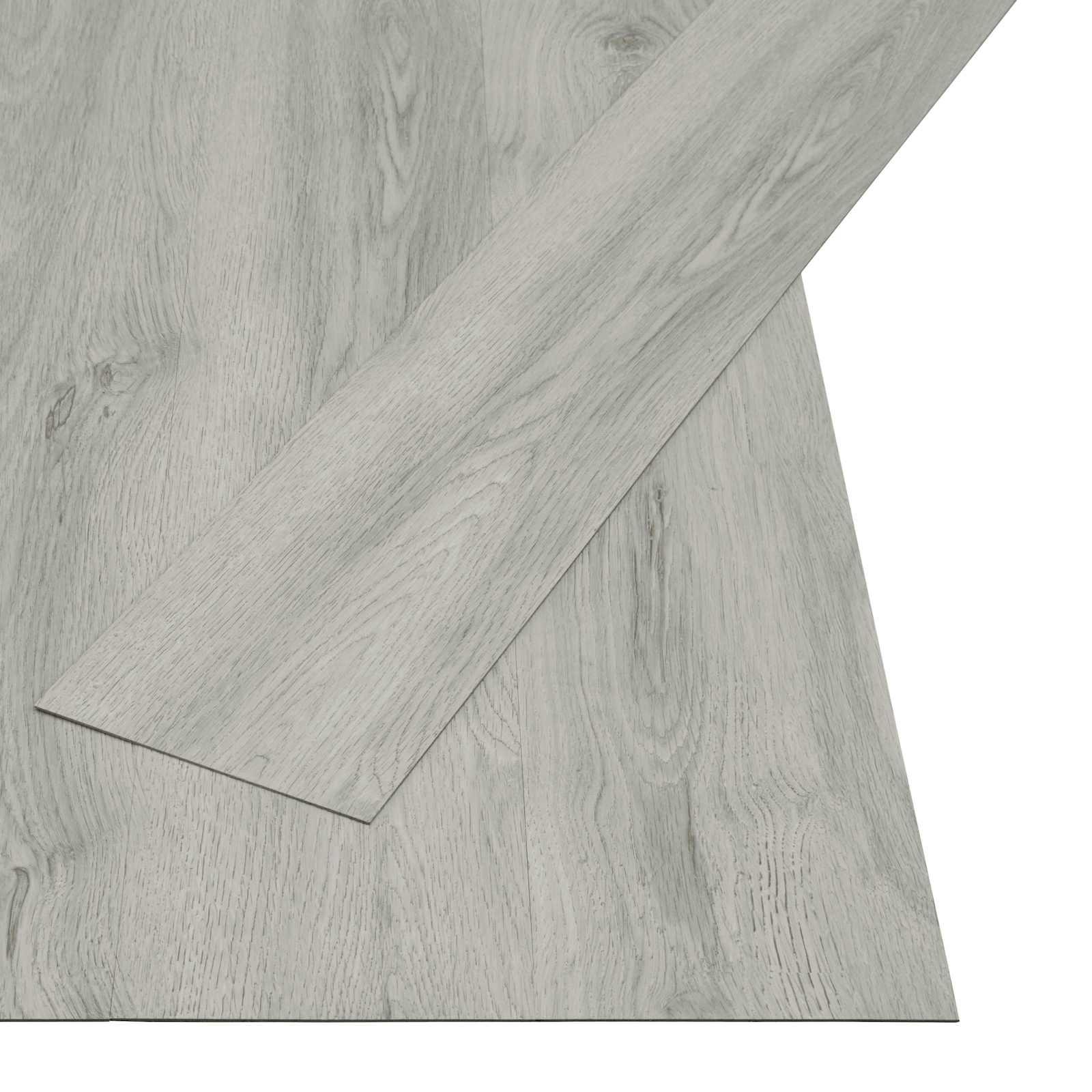 Selvklæbende Gulvplank Natur 32 stk Lysegrå 4,46 m² PVC