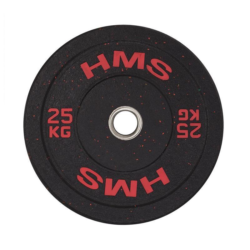 HMS HTBR25 olympisk vægtskive 25 kg - gummibelagt billede