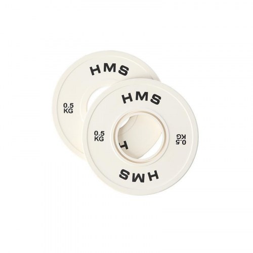 HMS Fitness CBRS sæt - farvekodede vægtskiver til vægtstang, 15 kg (10 stk.)