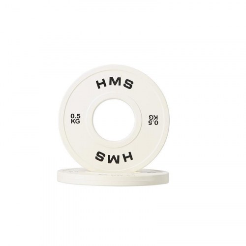 HMS Fitness CBRS sæt - farvekodede vægtskiver til vægtstang, 15 kg (10 stk.)
