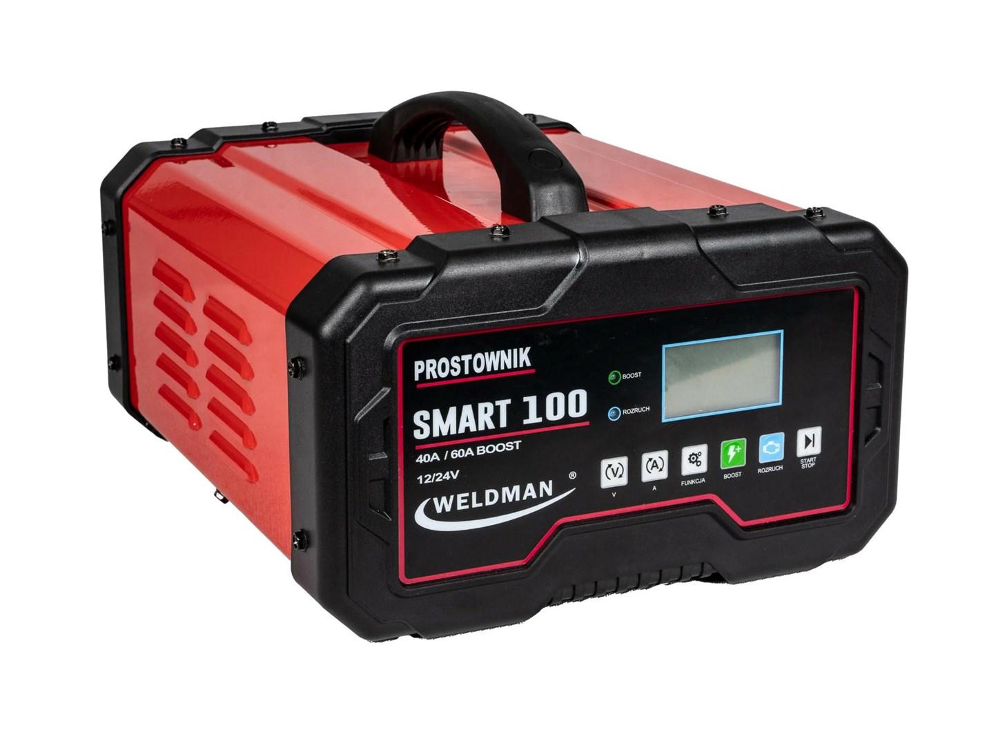 Weldman Smart 100 inverter oplader/booster 12/24 V med starthjælp