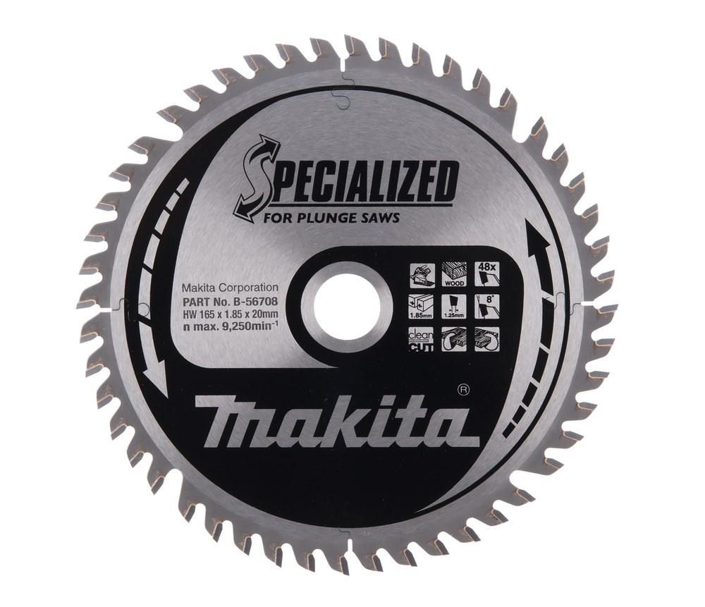 Makita B-56708 rundsavklinge 165 × 20 mm - 48 tænder billede