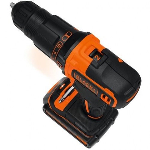 Black+Decker BDCHD18K1B2-QW 18V slagboremaskine/skruemaskine - 1.400 o/min, 2x2,0 Ah