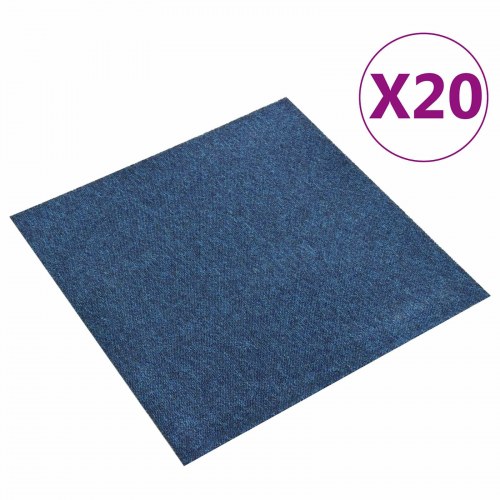 Tæppe 20 stk Mørk blå 50 x 50 cm 100% Polypropylen
