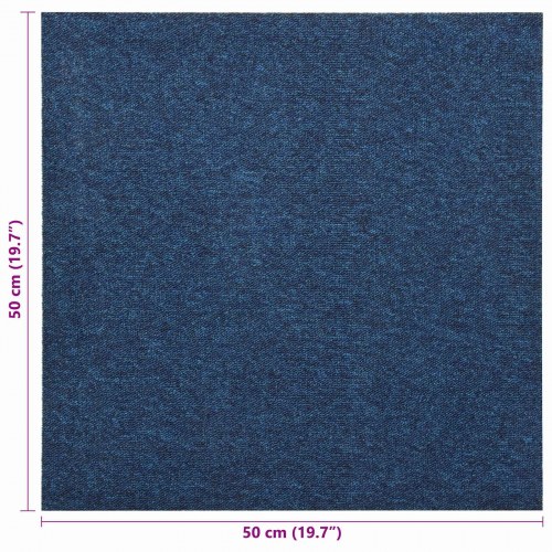 Tæppe 20 stk Mørk blå 50 x 50 cm 100% Polypropylen