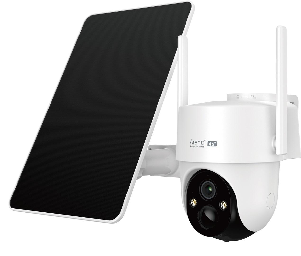 Arenti GO3G Kit3 overvågningskamera med 4G og solpanel - udendørs loftmontering
