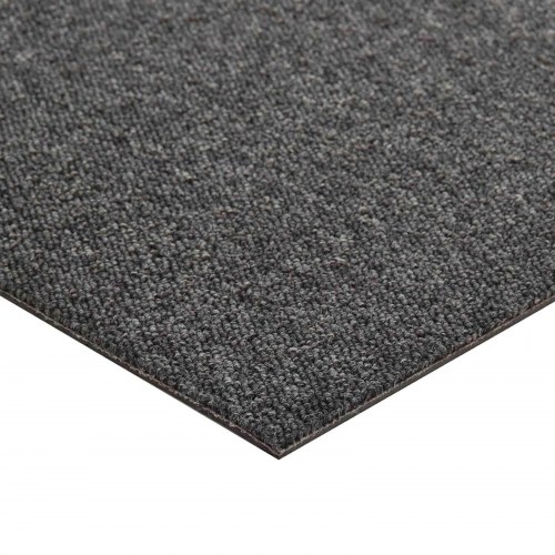 Tæppefliser 20 stk - antracit 50 × 50 cm - 100 % polypropylen