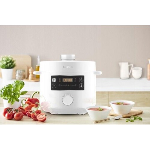 Tefal CY754130 multicooker/trykkoger 4,8 l – Hvid, 1.000 W
