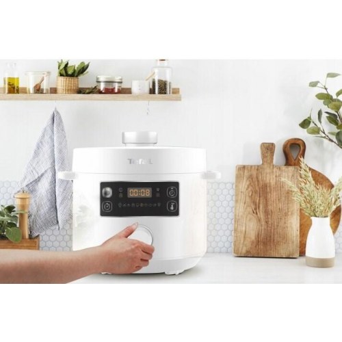 Tefal CY754130 multicooker/trykkoger 4,8 l – Hvid, 1.000 W