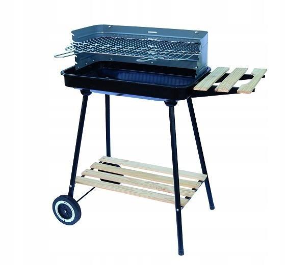 Master Grill MG905 rektangulær kulgrill med sidehylde billede