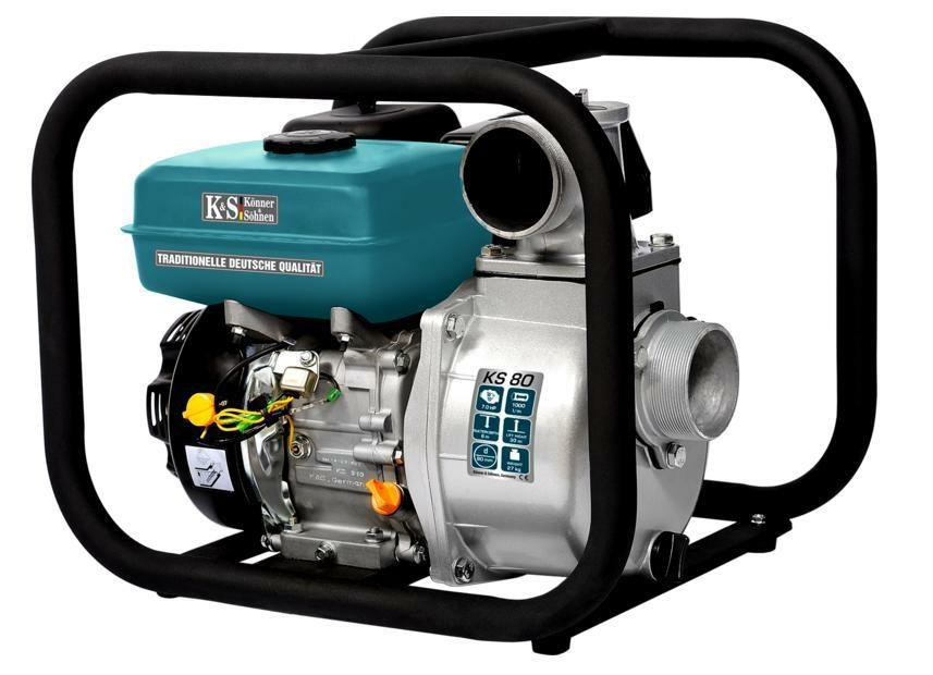 Könner & Söhnen KS80 benzinpumpe til rent vand - 1000 l/min