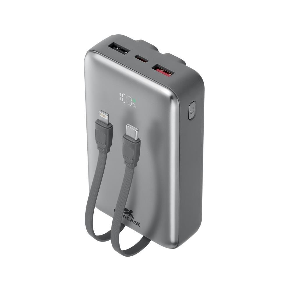 RivaCase VA2612 powerbank 20.000 mAh 30 W - grå
