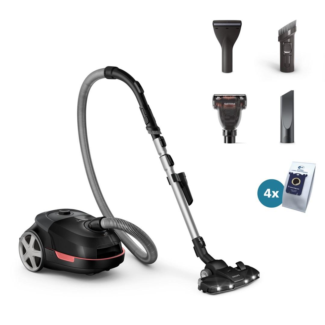 Philips 6000 Series XD6142/12 støvsuger med pose – 4 l, 900 W, TriActive+ LED billede