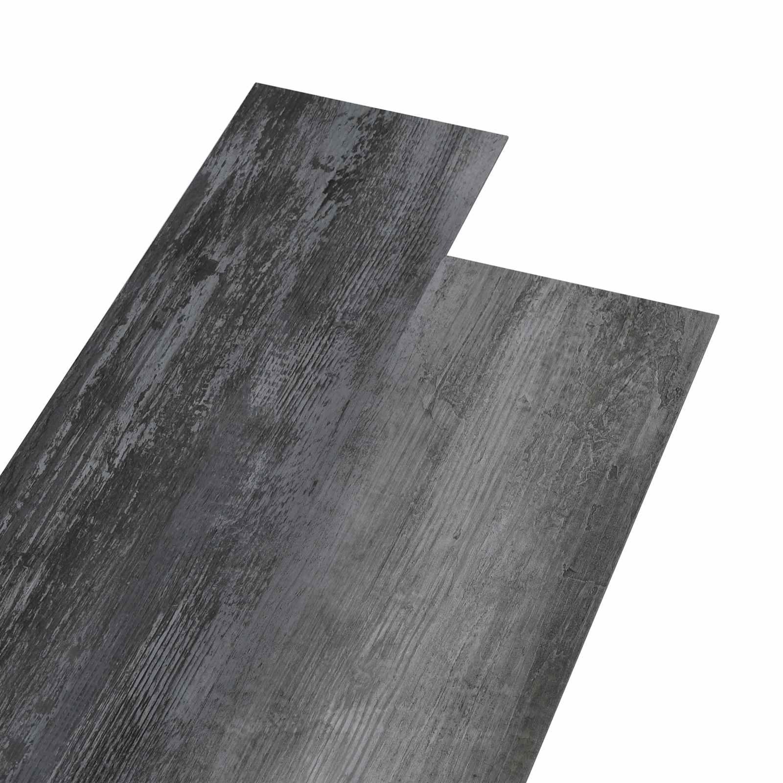 Selvklæbende Gulvplank 32 stk Skinnende Grå 4,46 m² PVC