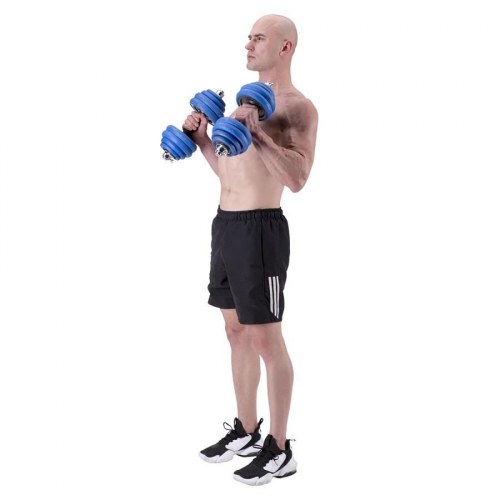 HMS SGG30 BAR 2-i-1 vægtsæt – vægtstang og håndvægte, 30 kg