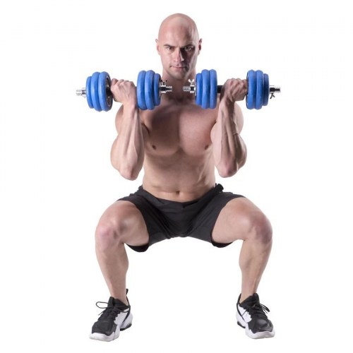 HMS SGG30 BAR 2-i-1 vægtsæt – vægtstang og håndvægte, 30 kg