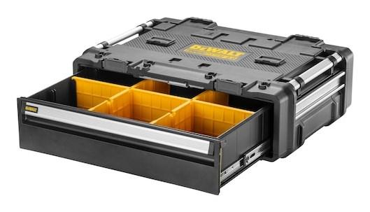 DeWALT DWST60520‑1 værktøjskasse til smådele - sort/gul med håndtag og lås