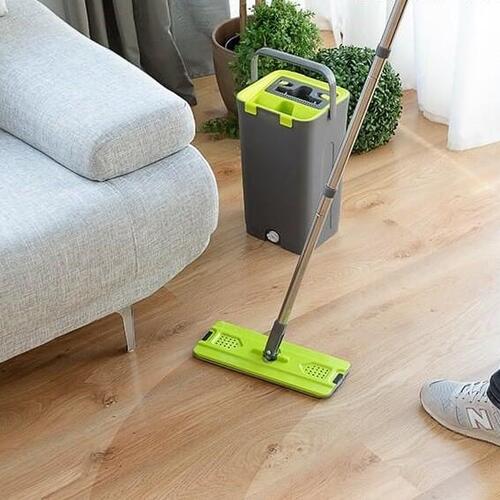 Gulvmoppe med dobbeltvirkende spand Swiftmop InnovaGoods