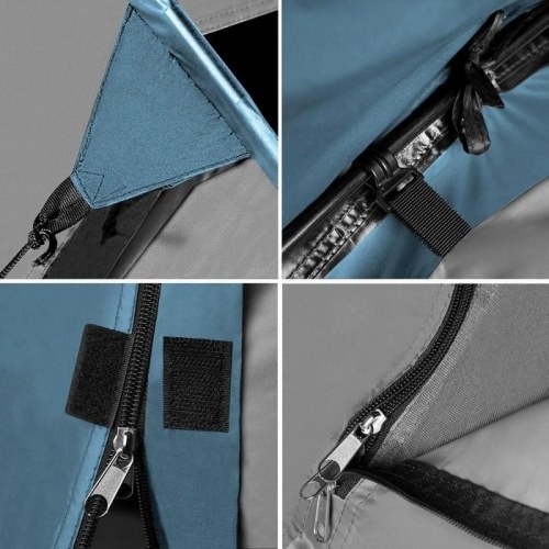 NILS eXtreme NC6012 tunneltelt – blå/grå, 4 personer