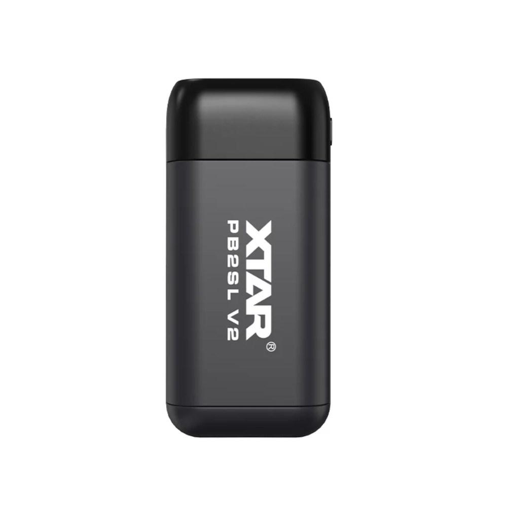 XTAR PB2SL V2 oplader/powerbank til Li‑ion 18650/20700/21700 - sort