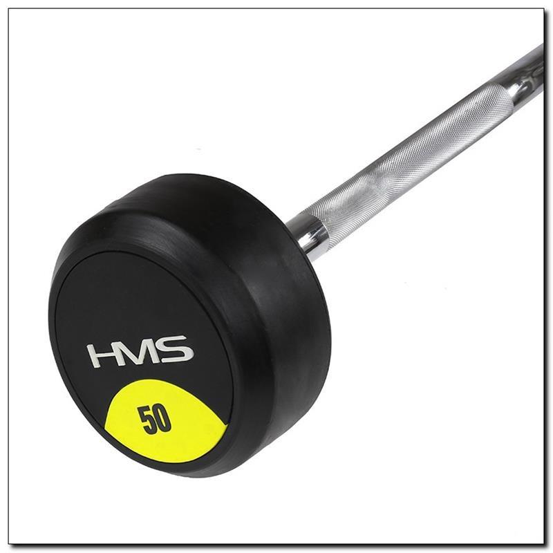 HMS GSL50 fast EZ-stang - gummibelagt 50 kg