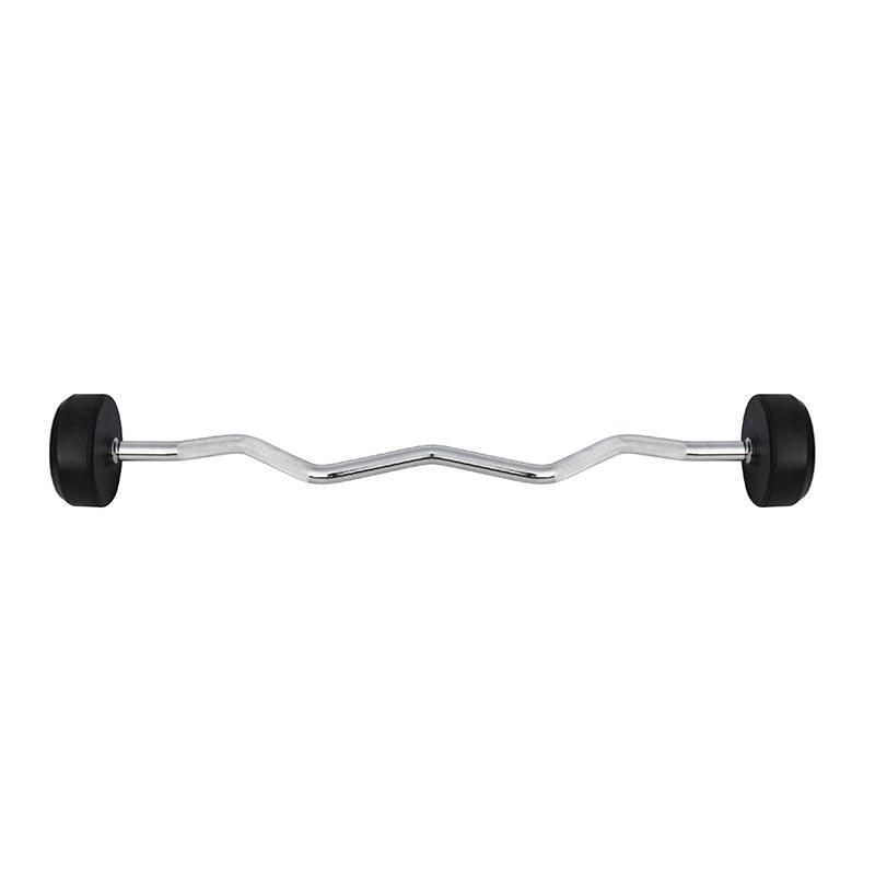 HMS GSL35 fast EZ-stang med gummivægte - 35 kg