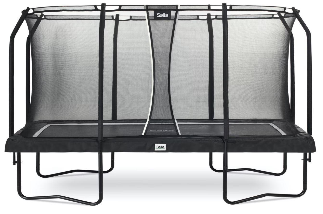 Salta Premium Edition trampolin 396 × 244 cm - sort, rektangulær med sikkerhedsnet billede