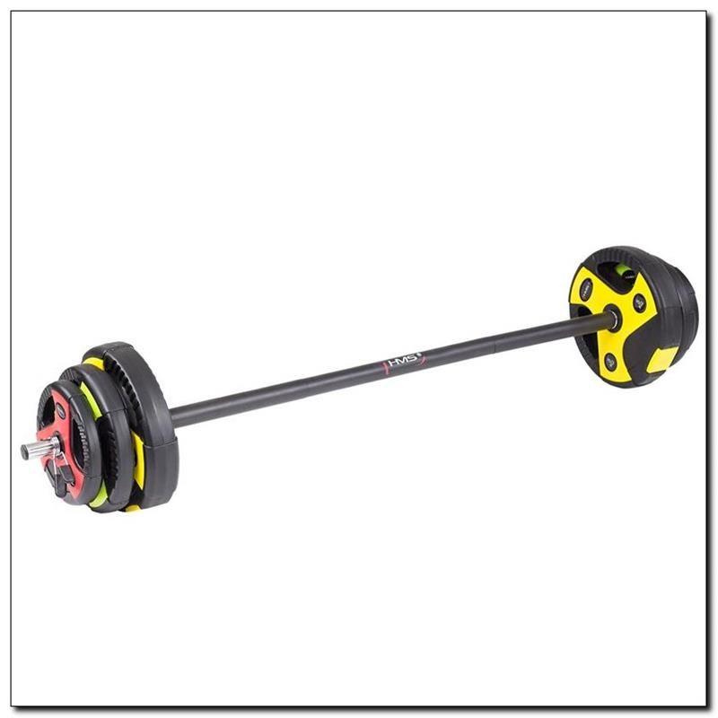 HMS SBP15 vægtstangssæt - justerbar barbell 2,5-5 kg skiver
