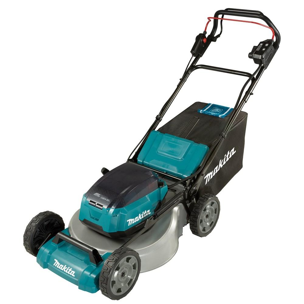 Makita DLM465PT4 akku plæneklipper 46 cm, skubbemodel