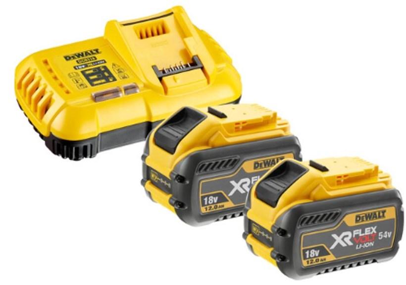 DeWALT XR FlexVolt batterisæt 2×12,0 Ah med lader billede