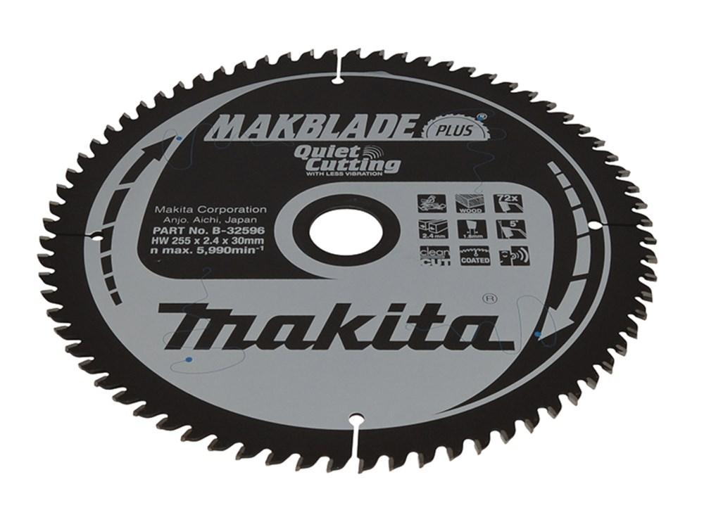 Makita B-32596 savklinge til rundsav 255 mm - 72 tænder, 30 mm boring