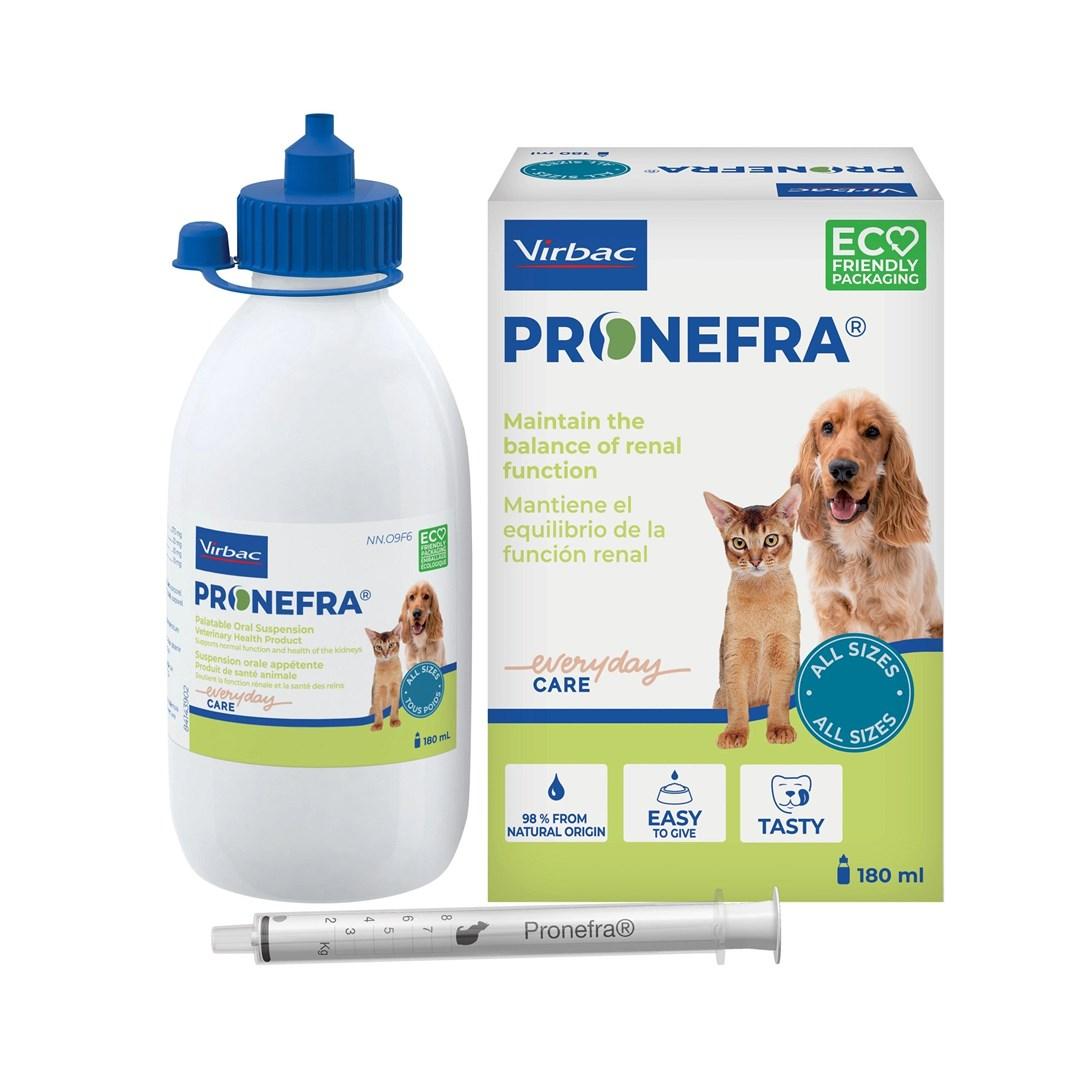 Virbac Pronefra nyreunderstøttende kosttilskud til hund og kat - 180 ml