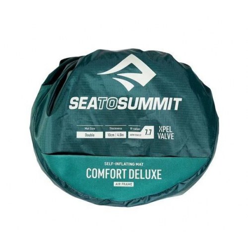 Sea to Summit Comfort Deluxe selvoppustelig dobbeltmadras - Rain Forest