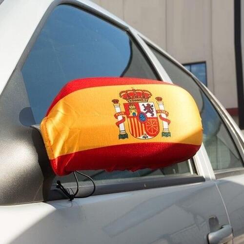 Sidespejlscover med Spansk Flag (2stk)