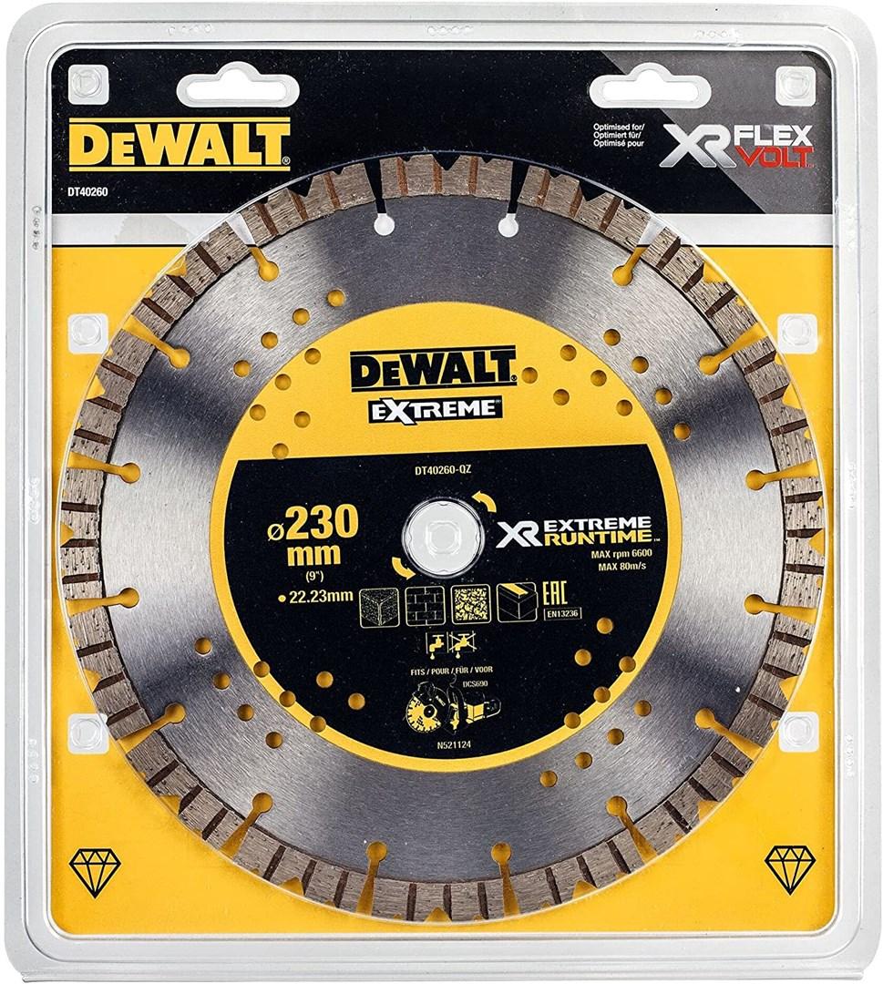 Skæreskive til vinkelsliber DeWALT DT40260-QZ 230 mm billede