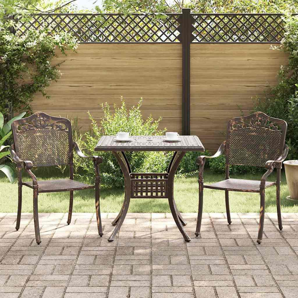 Havebord sæt 3 stk Bronze Gustt aluminium