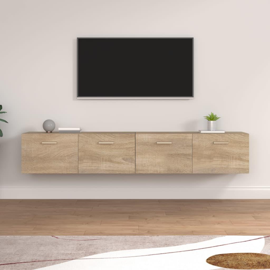vidaXL vægskabe 2 stk. 100x36,5x35 cm konstrueret træ sonoma-eg