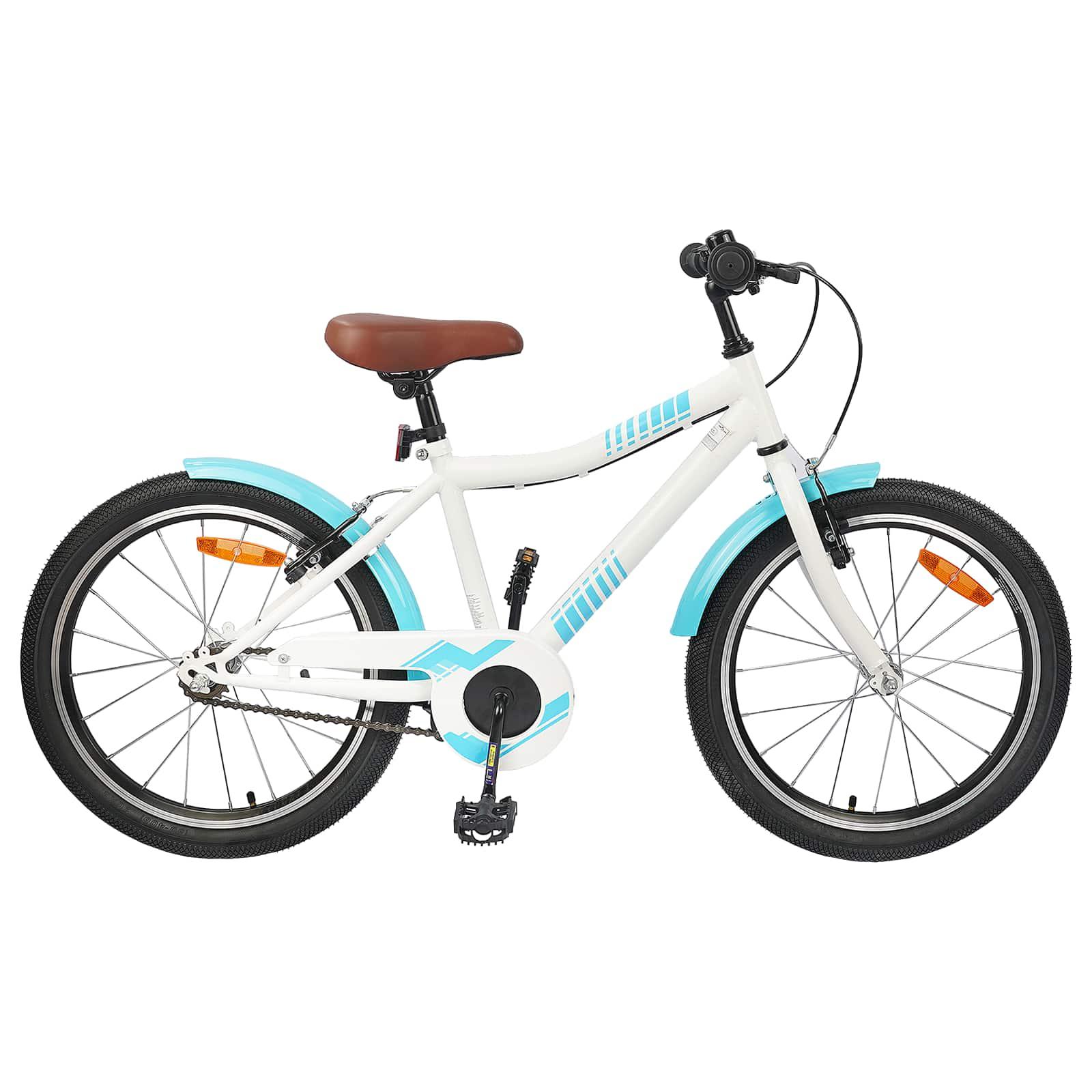 Børnecykel 18 tommer til 5-7 år gammel Lys blå