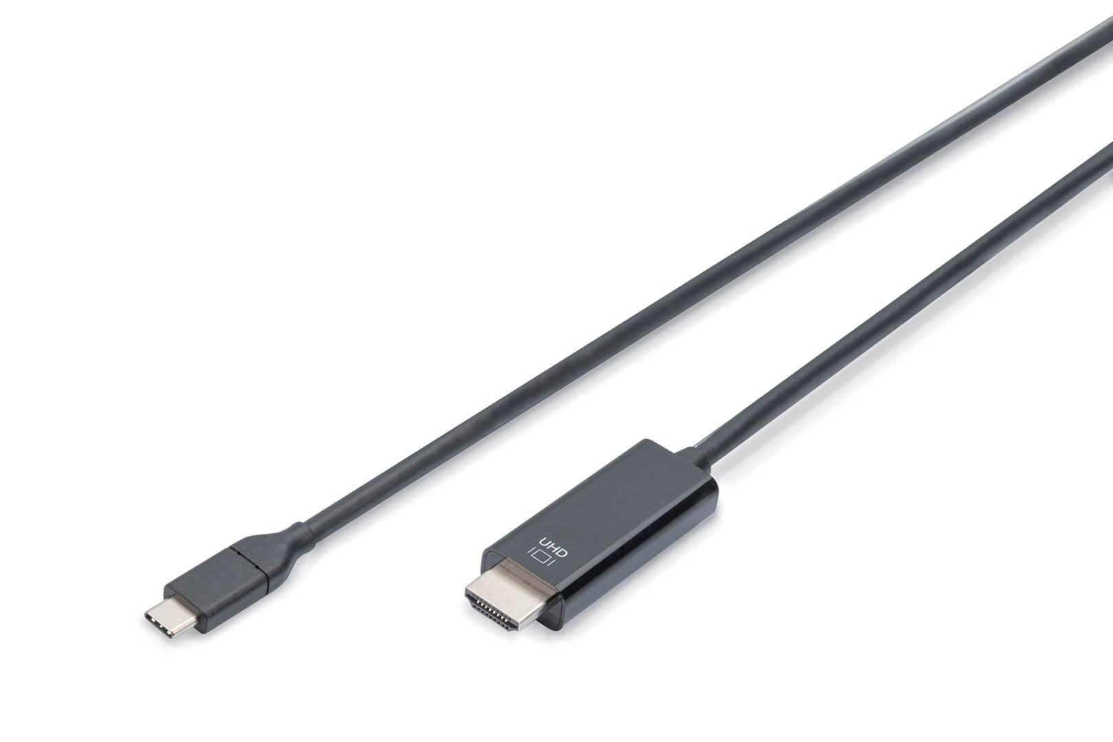 DIGITUS USB-C til HDMI adapter-/konverterkabel, 5 m – USB-C 3.2 Gen 2
